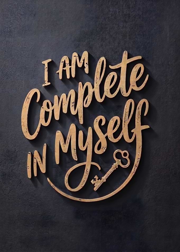 I Am Complete In Myself Wall Art