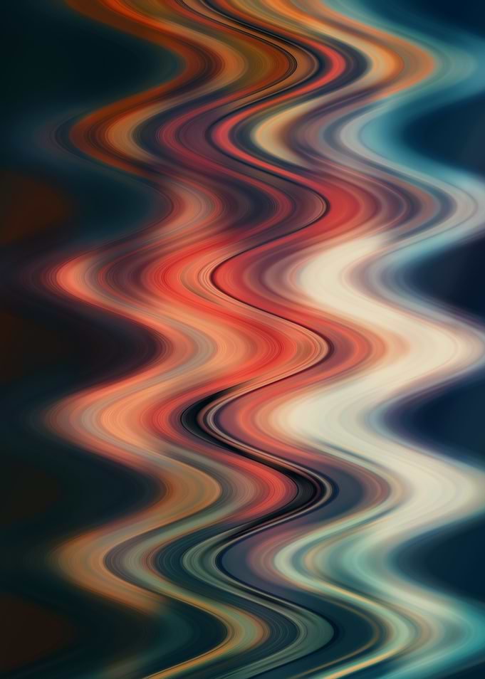 Abstract Wavy Colorful Gradient Background