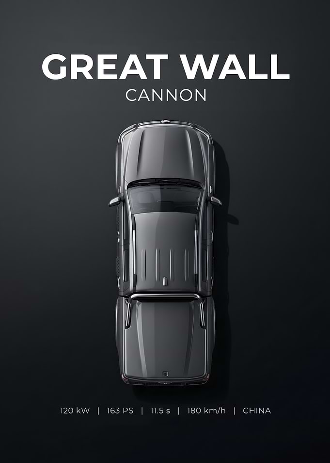 Great Wall Cannon Top View Poster