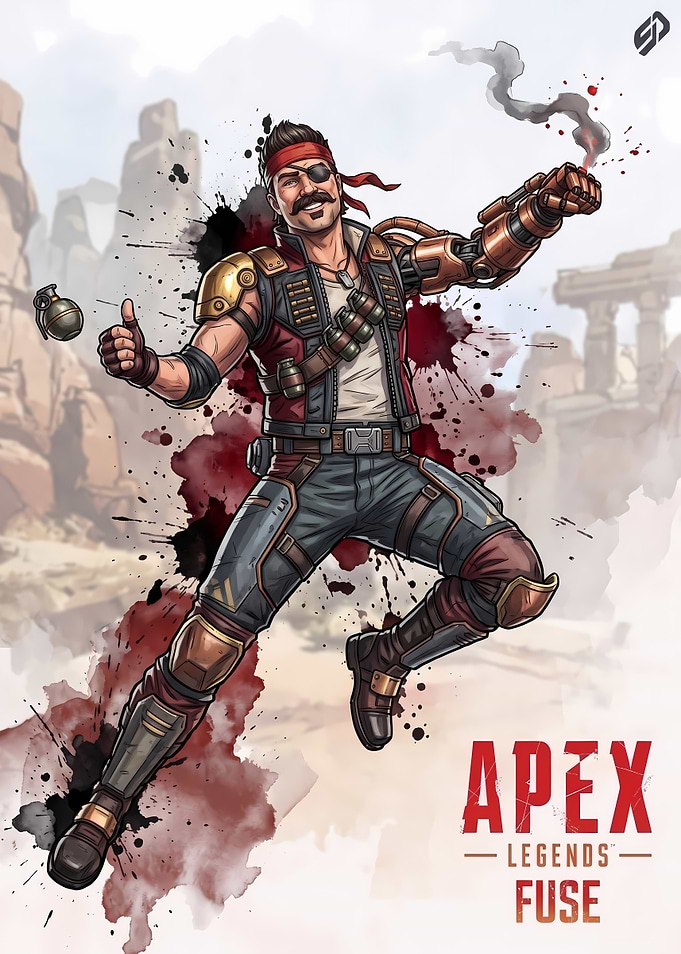 Apex Legends Fuse Character Art