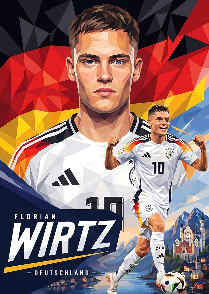 Florian Wirtz Germany Soccer Poster