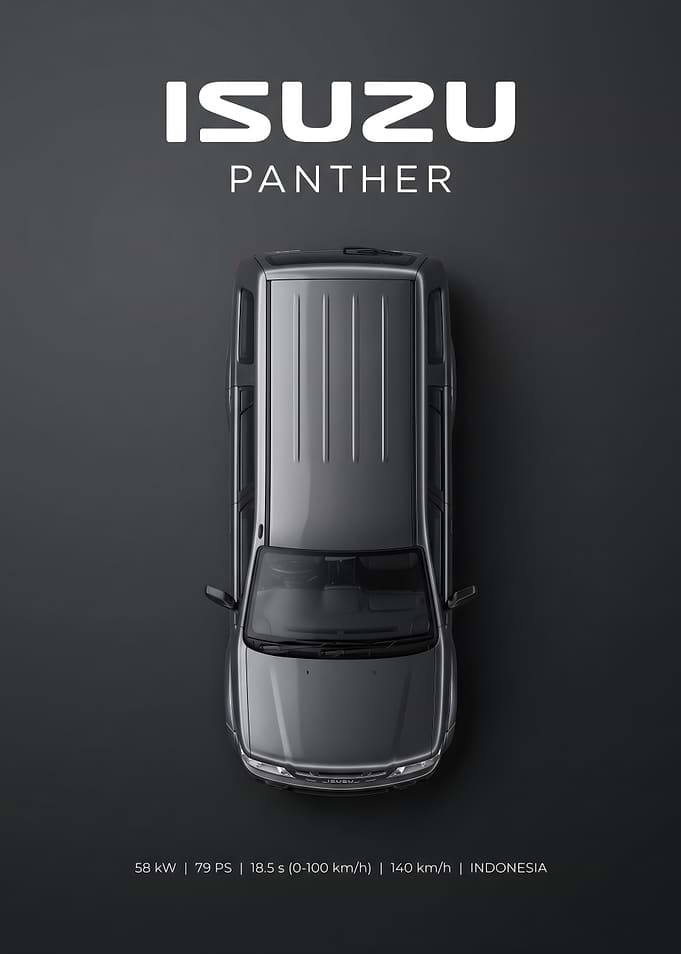 Isuzu Panther Top View Poster