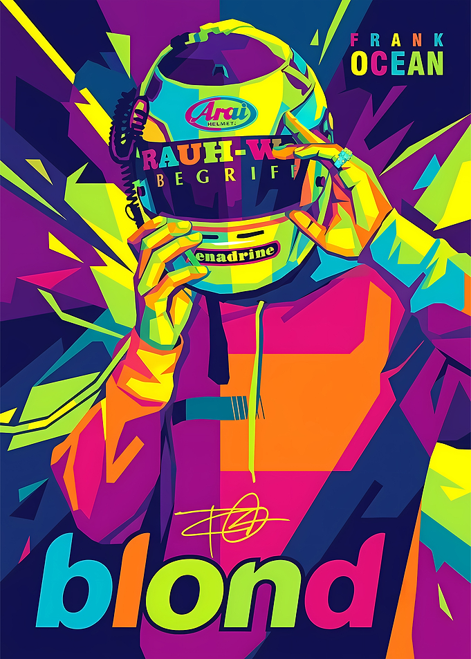 Frank Ocean Blond Pop Art Poster