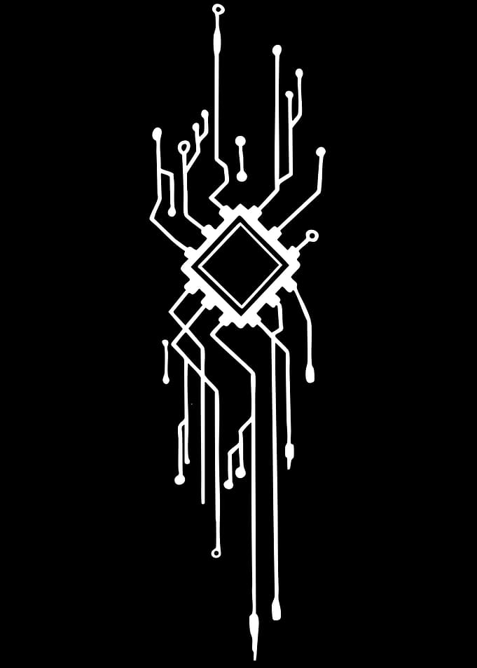 Minimalist Circuit Board Chip Design