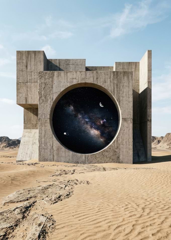 Galaxy Portal in the Desert