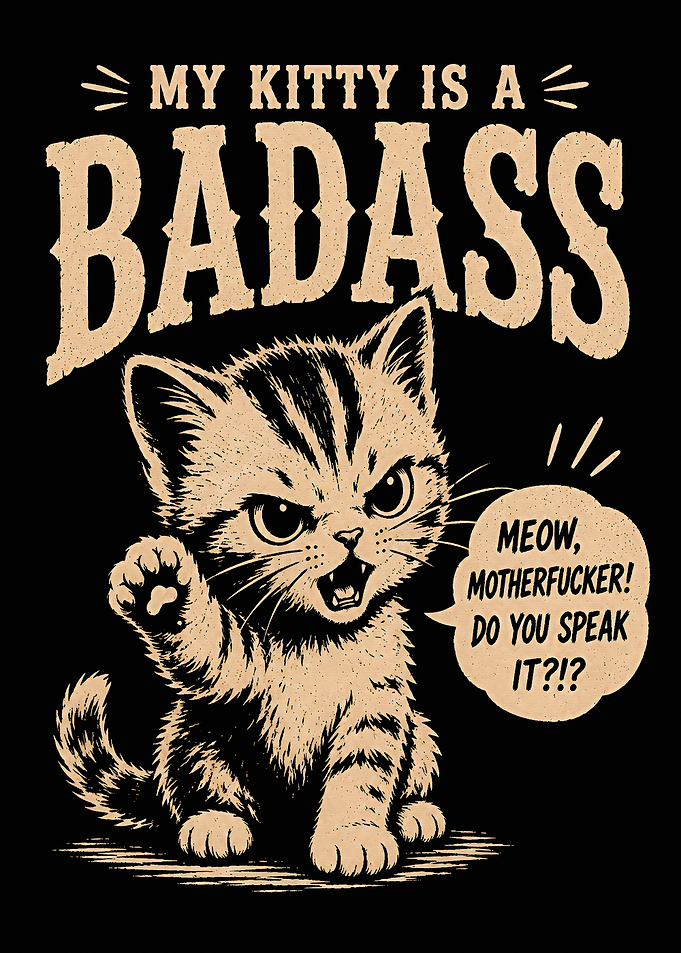 Badass Kitten Pulp Fiction Parody