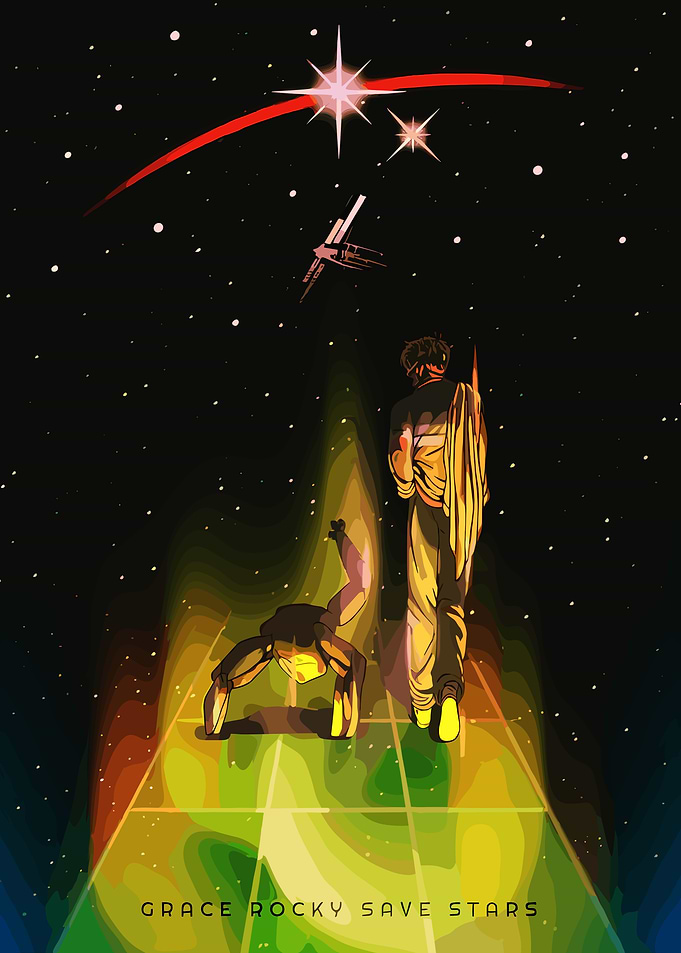 Project Hail Mary Space Poster
