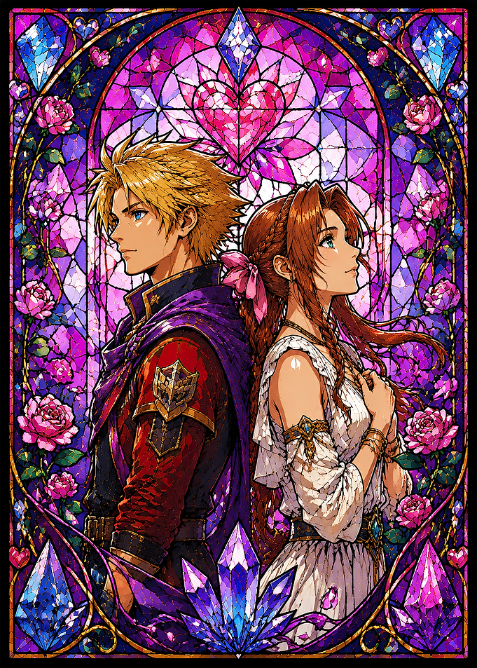 Final Fantasy Stained Glass Art