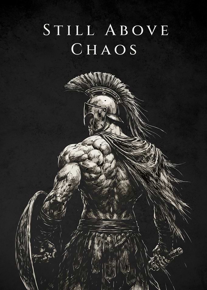 Still Above Chaos Spartan Warrior