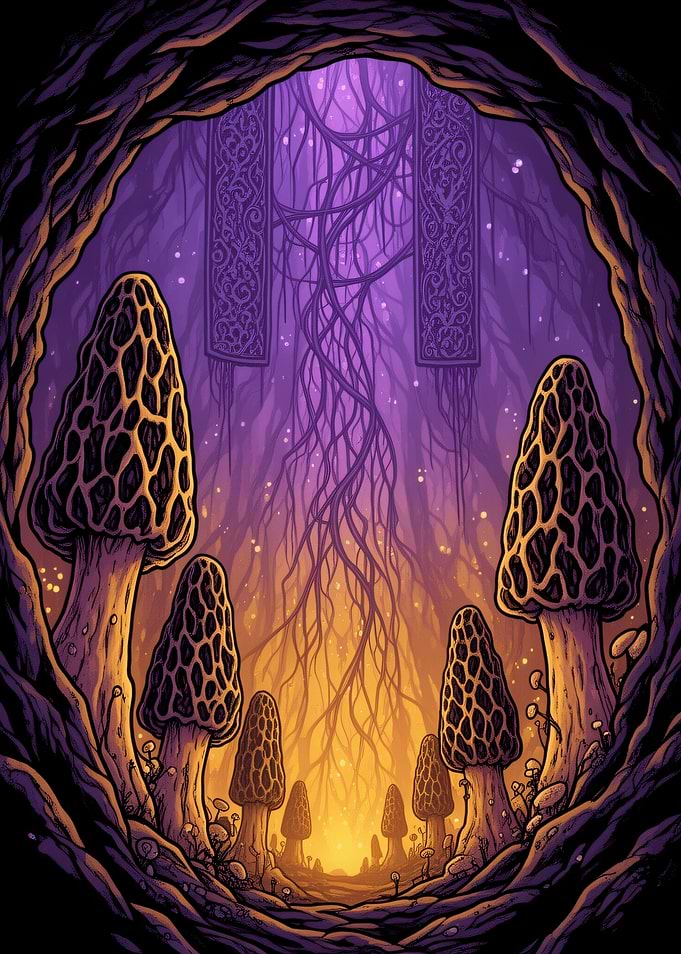 Enchanted Morel Mushroom Forest Portal