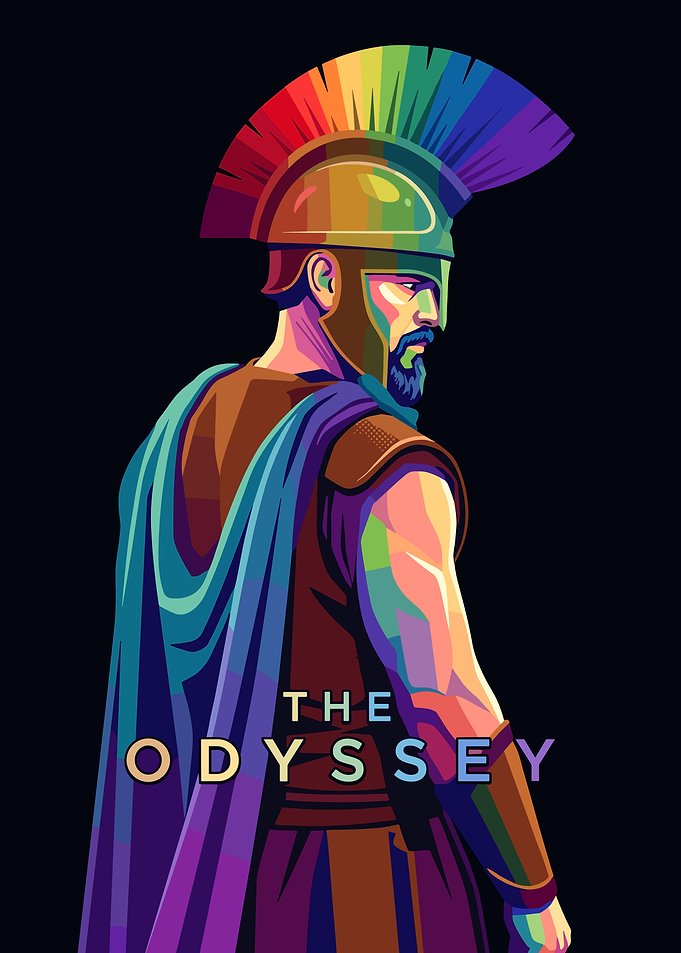 The Odyssey Spartan Warrior Pop Art