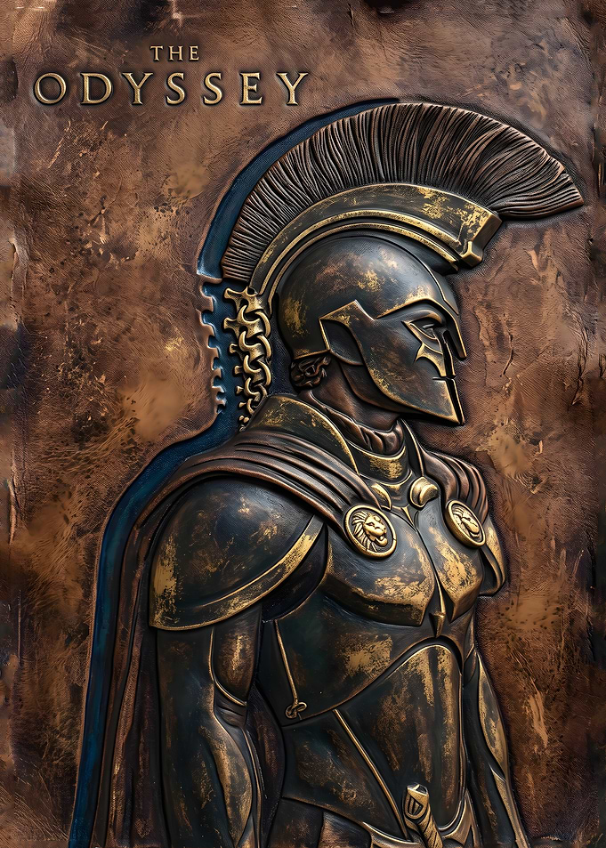 The Odyssey Bronze Warrior Relief