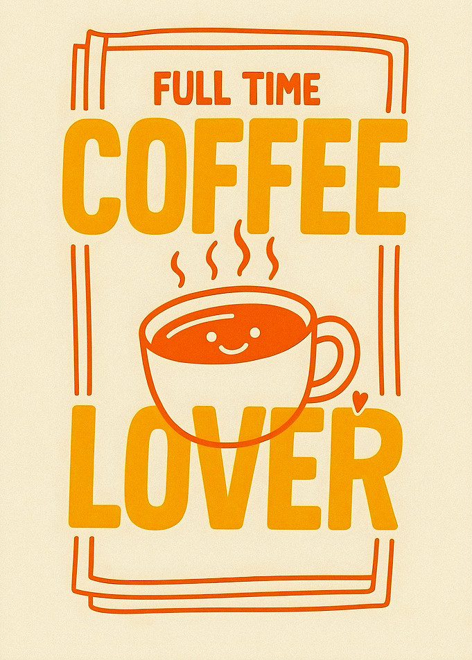 Full Time Coffee Lover Poster