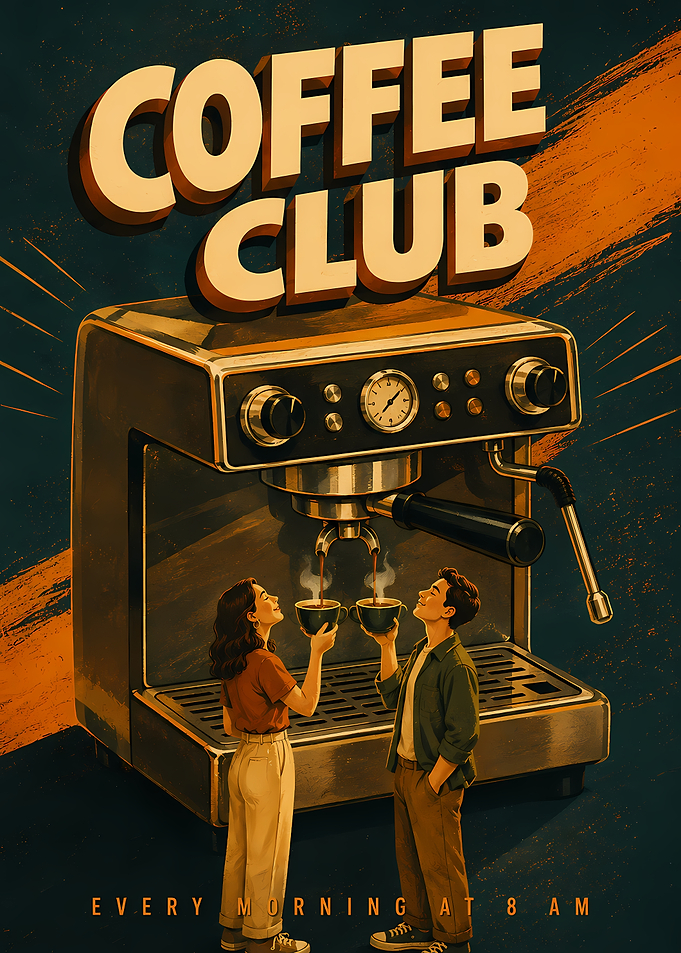 Coffee Club Morning Ritual Poster