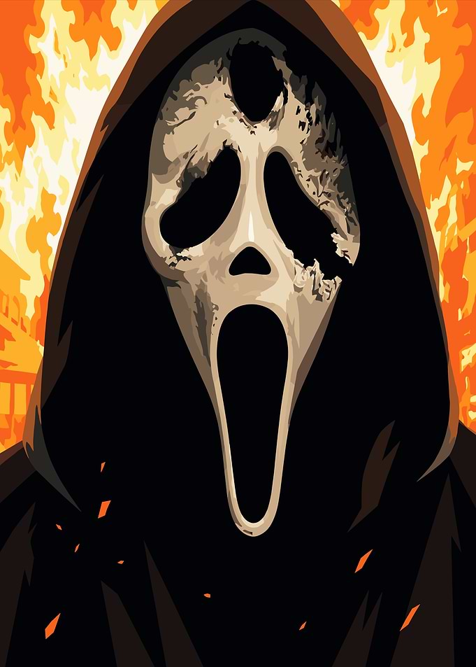 Ghostface Scream Horror Movie Poster