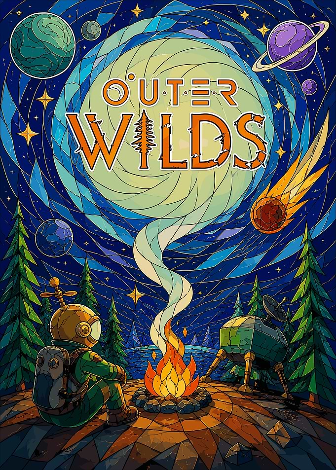 Outer Wilds Stained Glass Poster