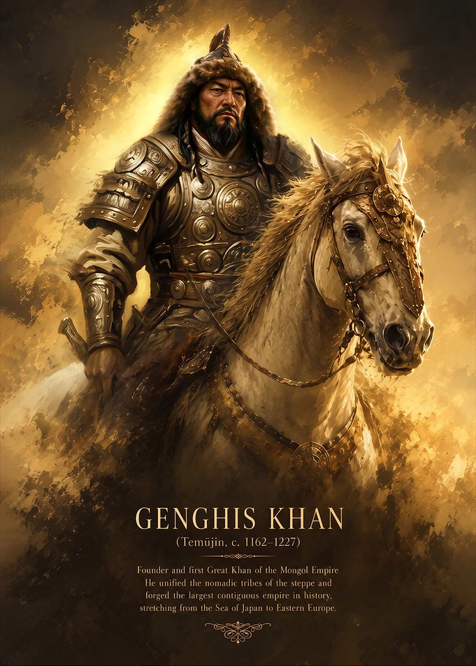 Genghis Khan on Horseback