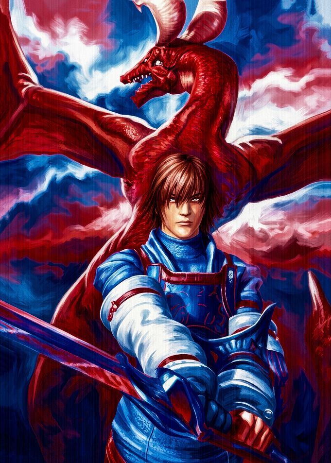 Dragoon Knight and Red Dragon