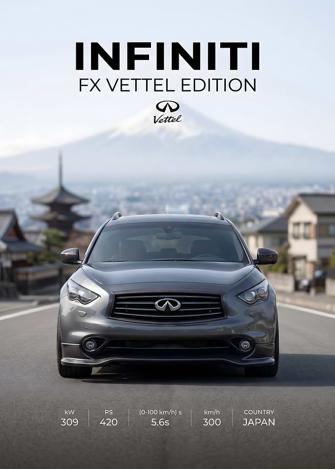 Infiniti FX Vettel Edition Car Poster