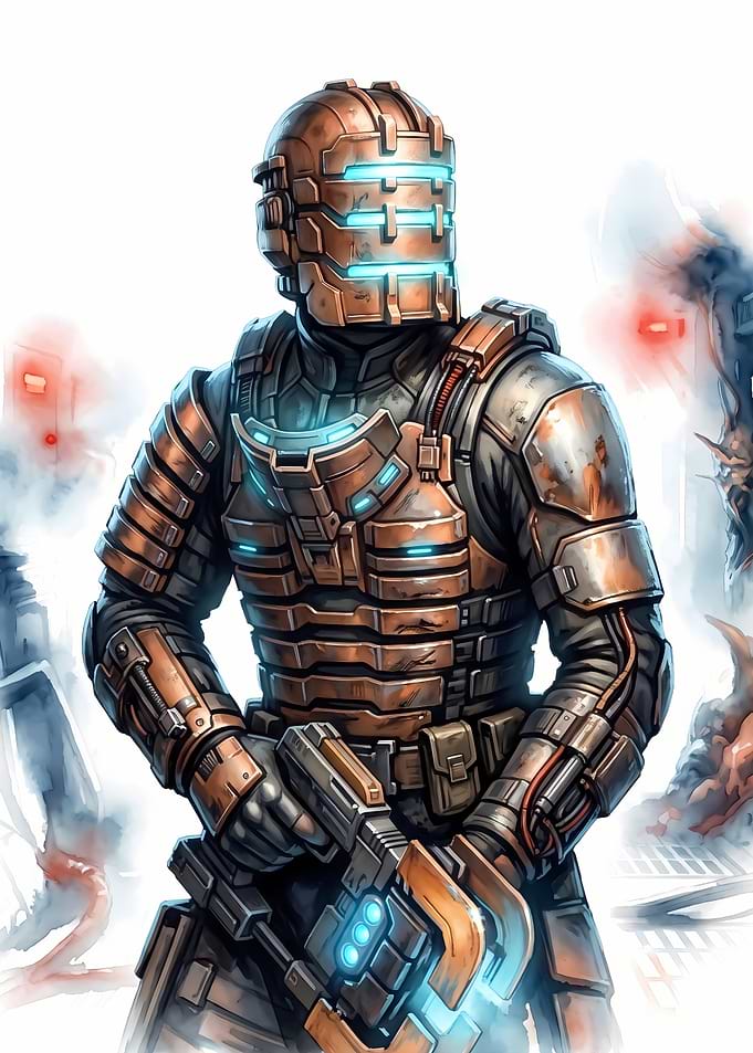 Isaac Clarke Dead Space Armor Portrait
