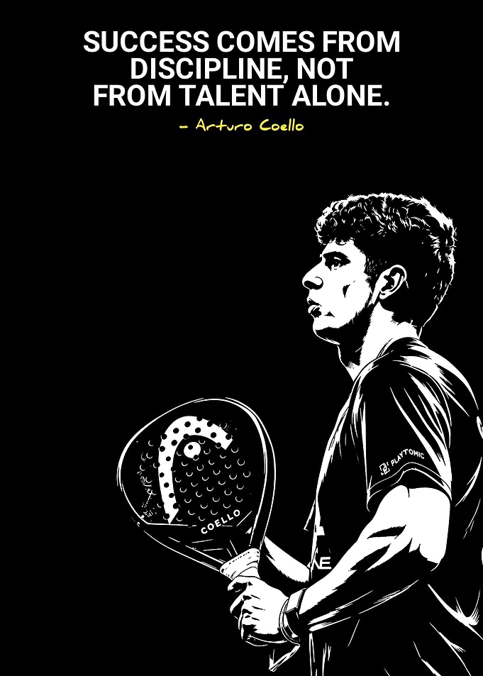 Arturo Coello Padel Inspirational Poster