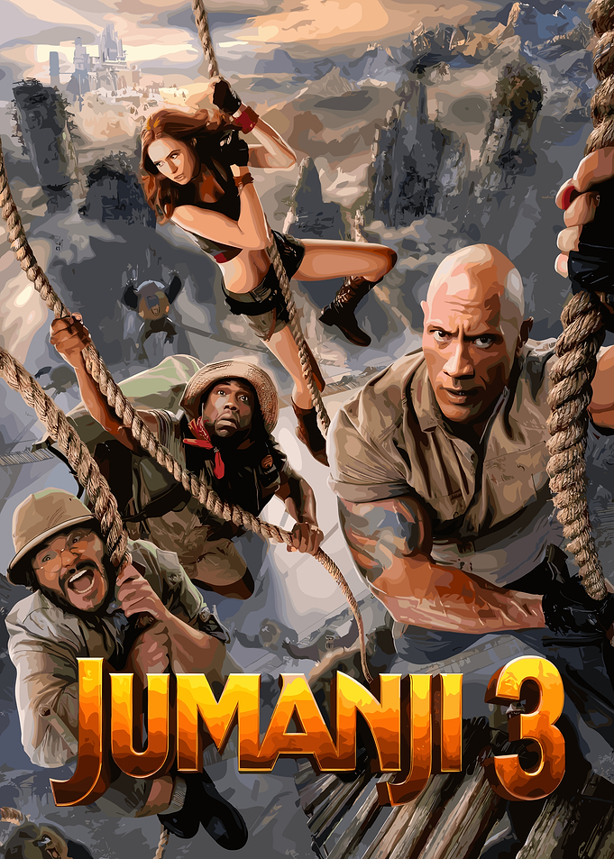 Jumanji 3 Movie Poster Art