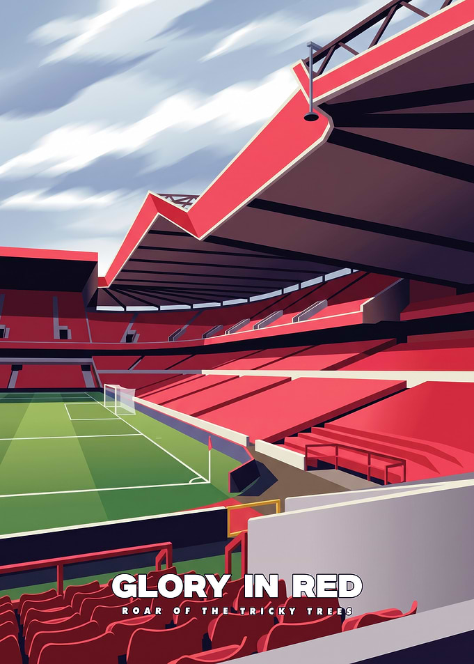 Glory in Red Stadium Poster