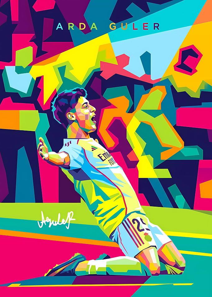 Arda Guler Pop Art Poster
