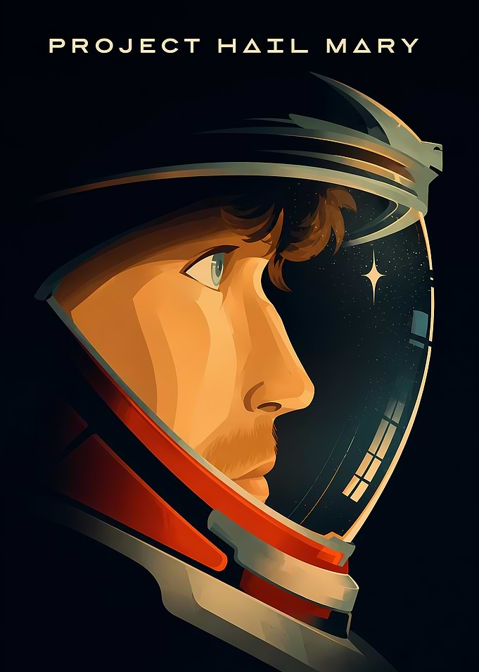 Project Hail Mary Astronaut Poster