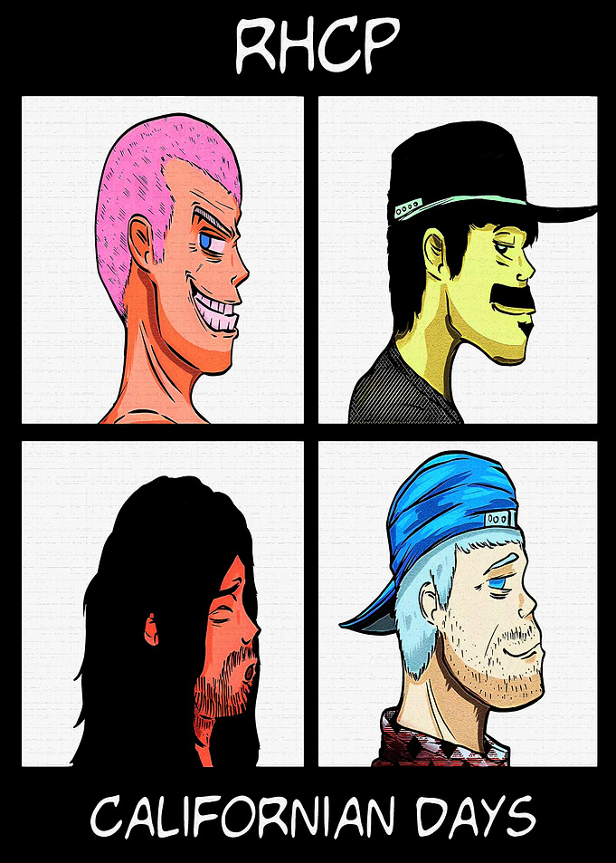 Red Hot Chili Peppers Gorillaz Style