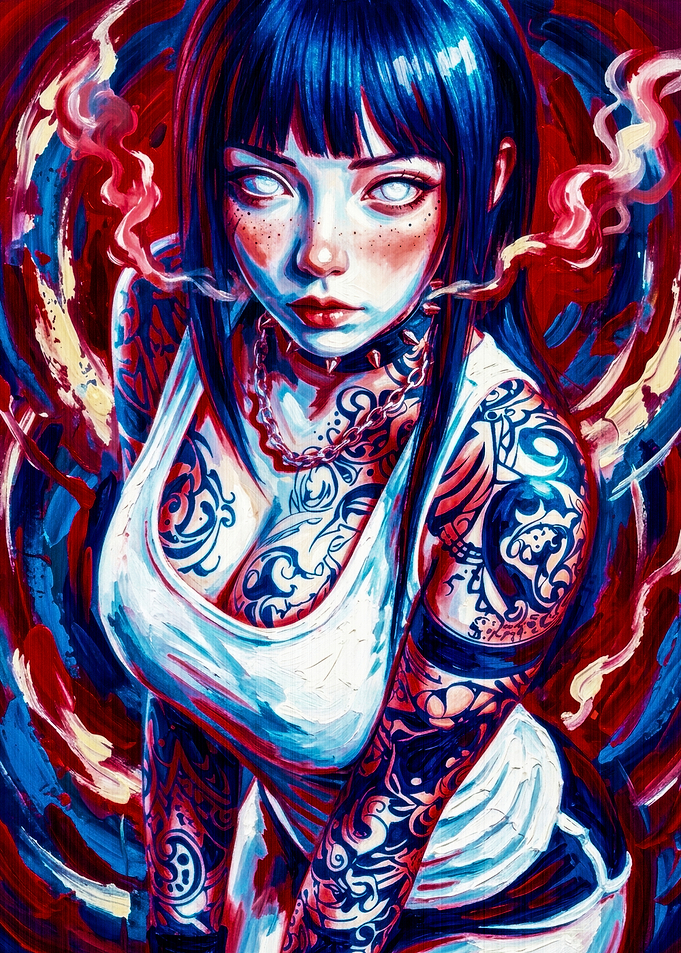 Pop Art Punk Style Portrait