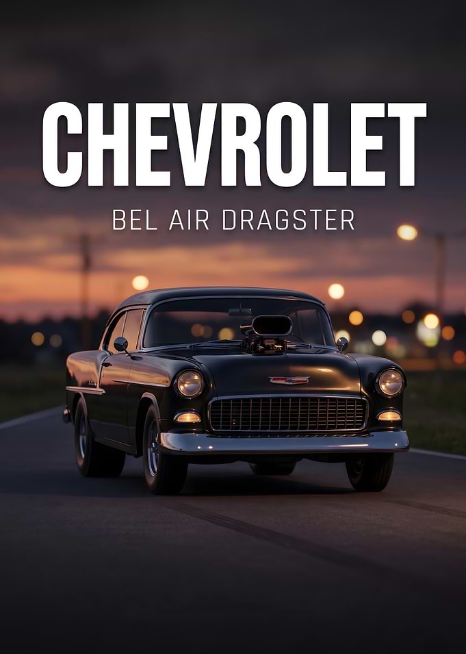 Chevrolet Bel Air Dragster Poster