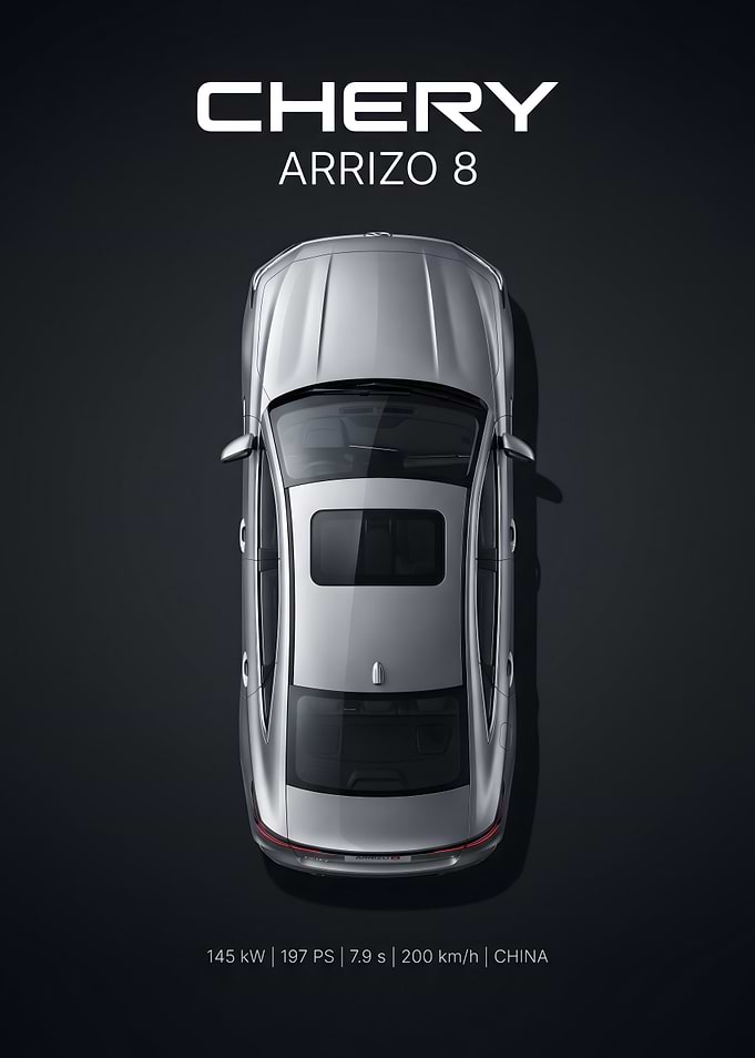 Chery Arrizo 8 Top View Poster