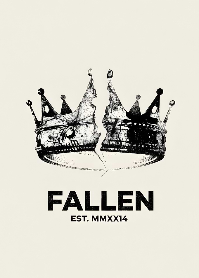 Fallen Broken Crown Minimalist Poster