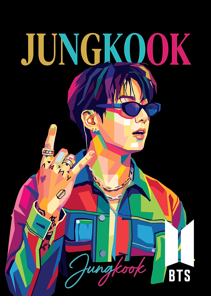 Jungkook BTS Pop Art Poster