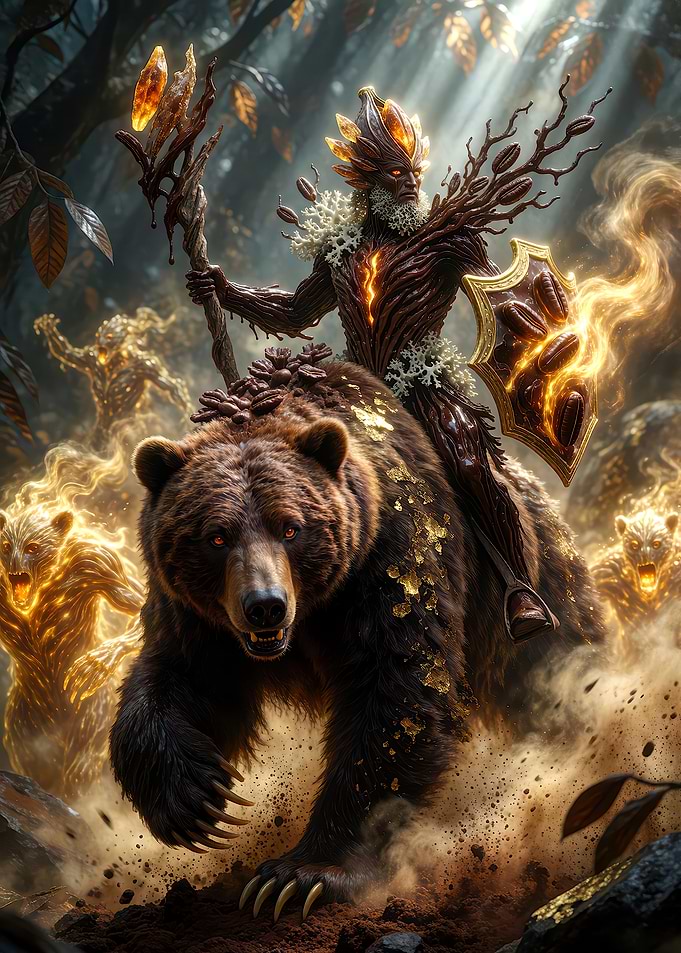 Forest Guardian Riding a Bear