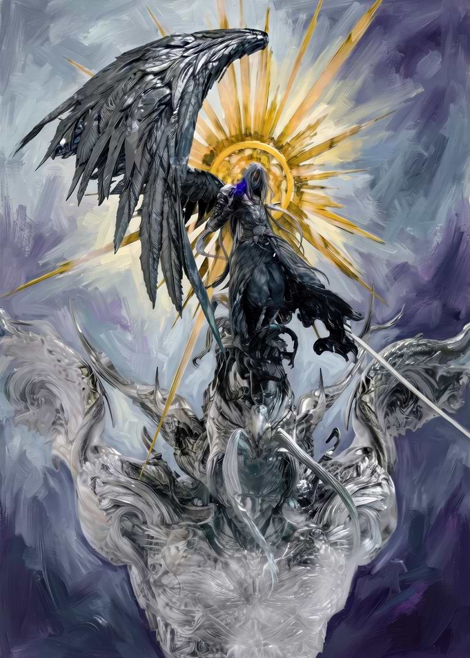 Sephiroth One-Winged Angel Digital Art