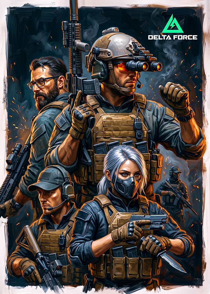 Delta Force Tactical Squad Poster