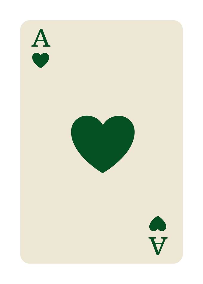 Ace of Hearts Playing Card