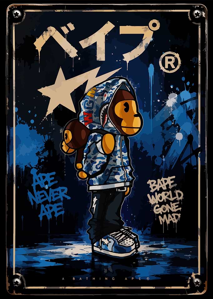 A Bathing Ape Bape Poster