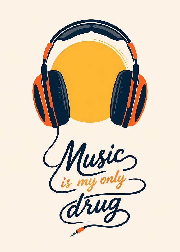 Music Is My Only Drug Poster