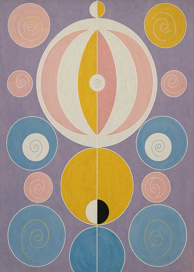 Hilma af Klint Abstract Geometric Painting
