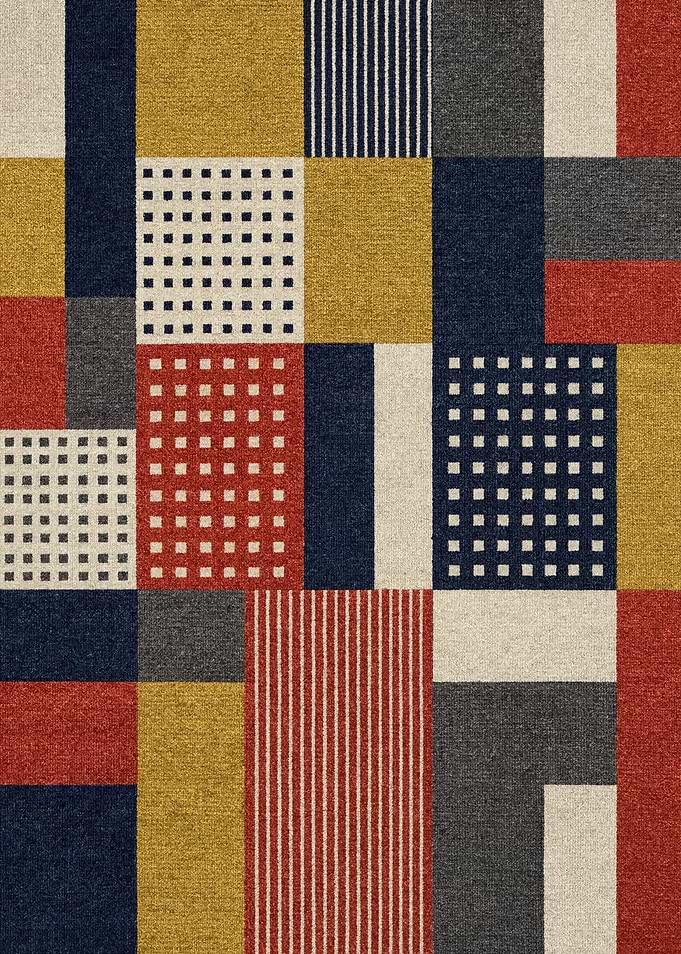 Geometric Abstract Fabric Pattern
