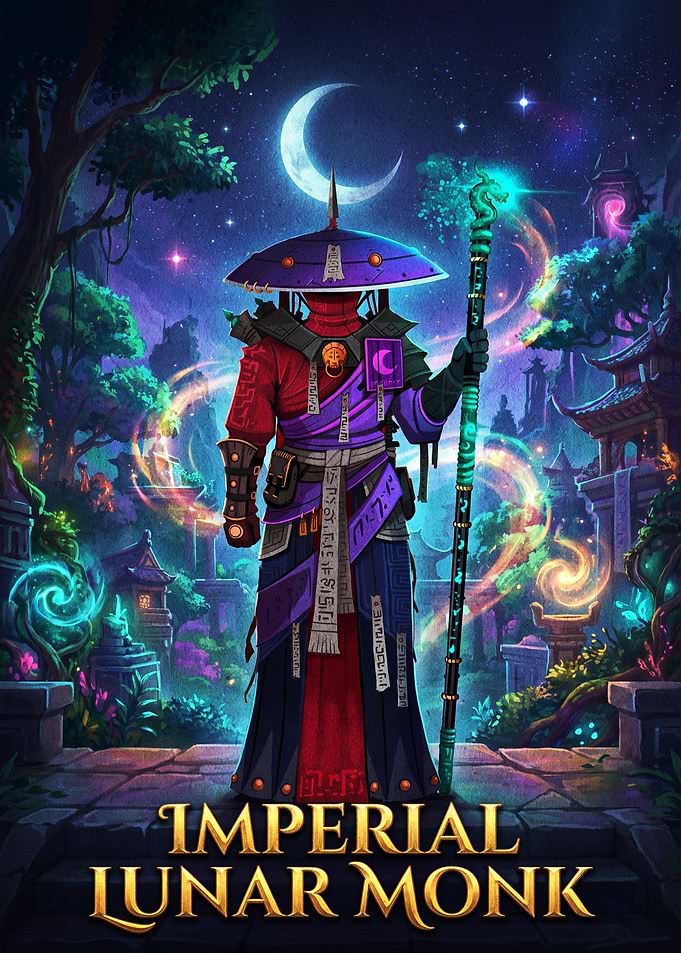 Imperial Lunar Monk Fantasy Character
