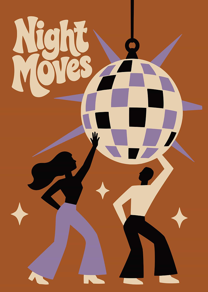 Night Moves Disco Poster