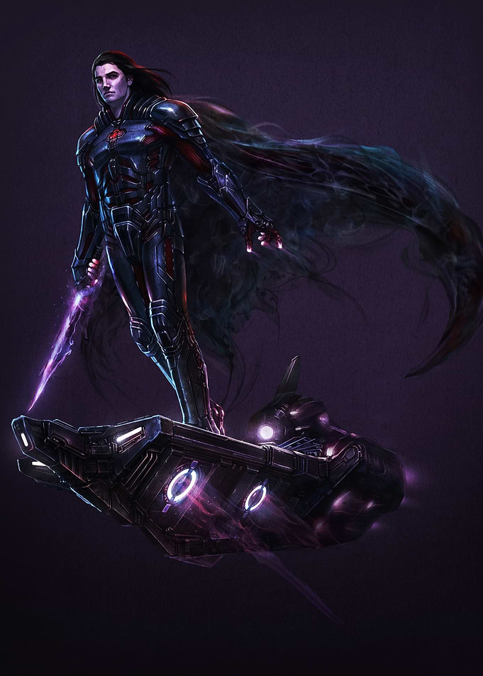 Silver Surfer Dark Cosmic Warrior