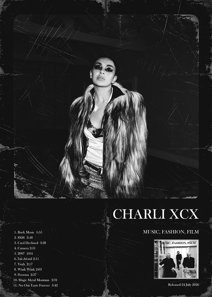 Charli XCX Music Fashion Film Poster