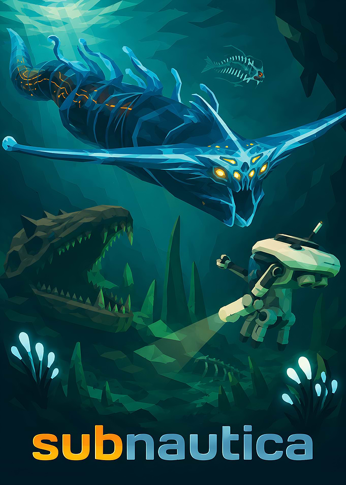 Subnautica Underwater Exploration Poster
