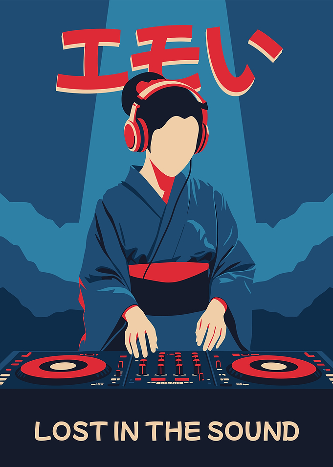 Geisha DJ Poster