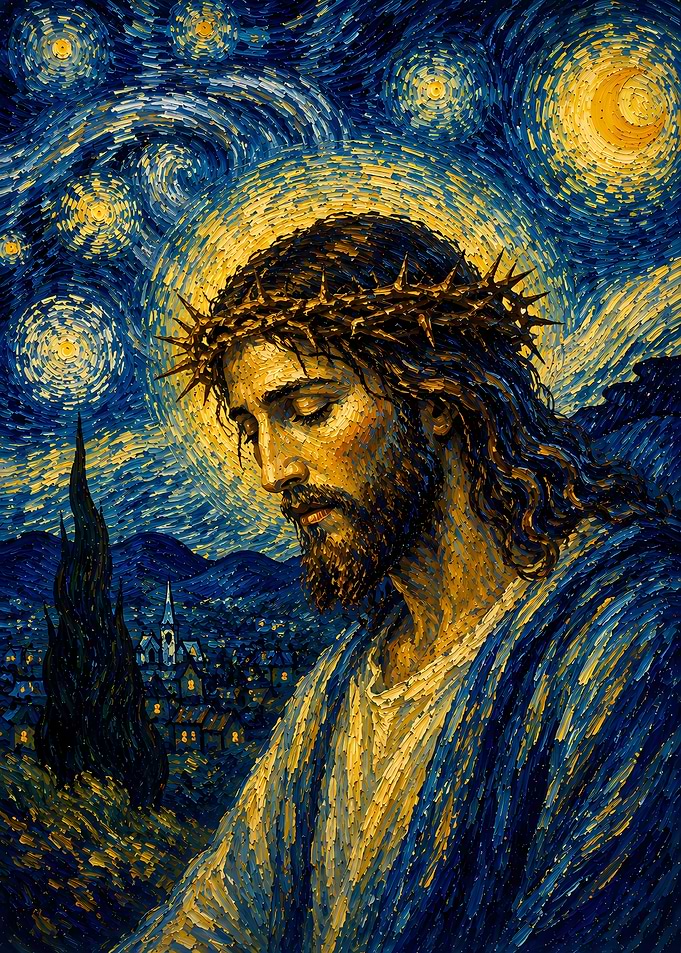 Jesus Christ in Van Gogh Style